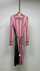 JW Anderson L/S Wrapped Stripe Polo Dress