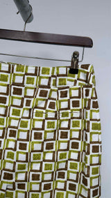 PRADA Geometric Printed Skirt