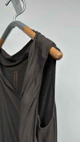 Rick Owens N/S Gathered-seam Mini Dress