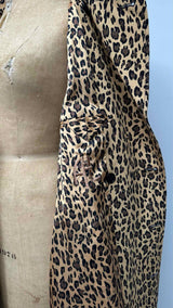 ADAM LIPPES Leopard Trench Coat