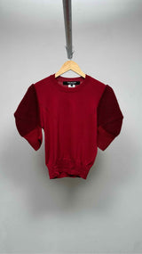 Junya Watanabe S/S Puffy-shoulder Knit Top