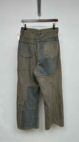 Acne Studios Pedrika Patchwork Rigid Wide Jeans