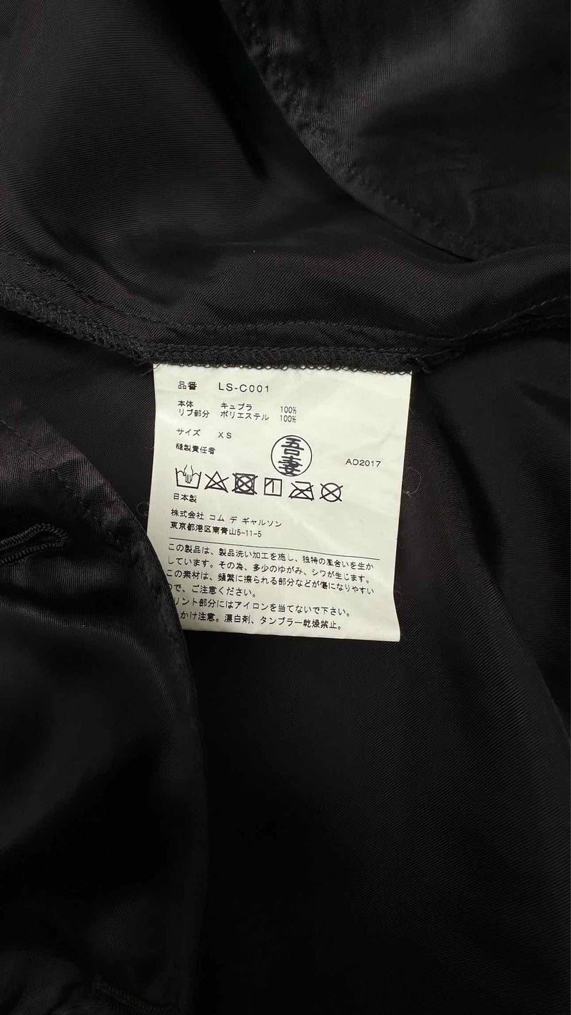 Comme Des Garçons Back Printed Satin Light Coat