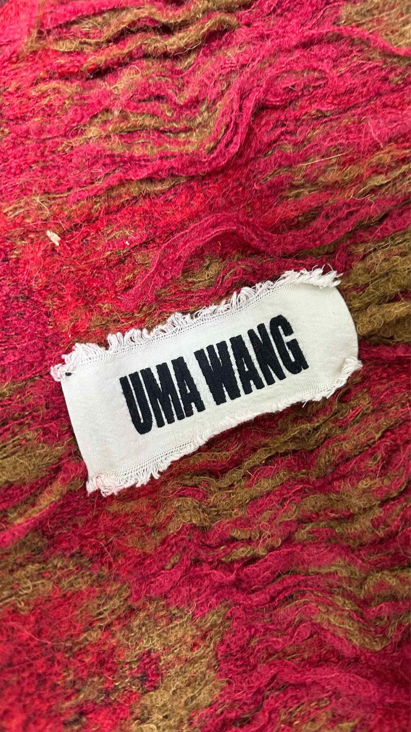 Uma Wang Jacquard Mohair Knit Gawn