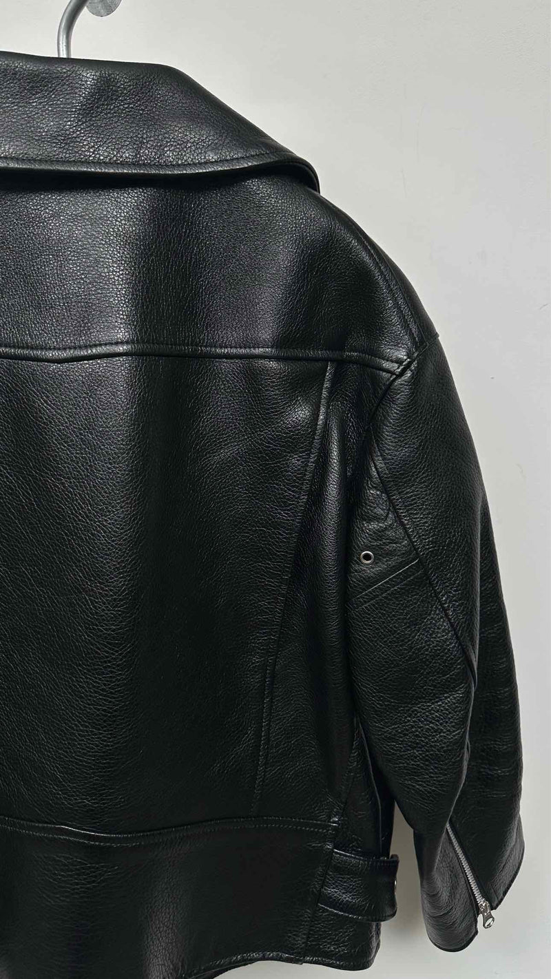 Junya Watanabe Portrait-Collar Leather Jacket
