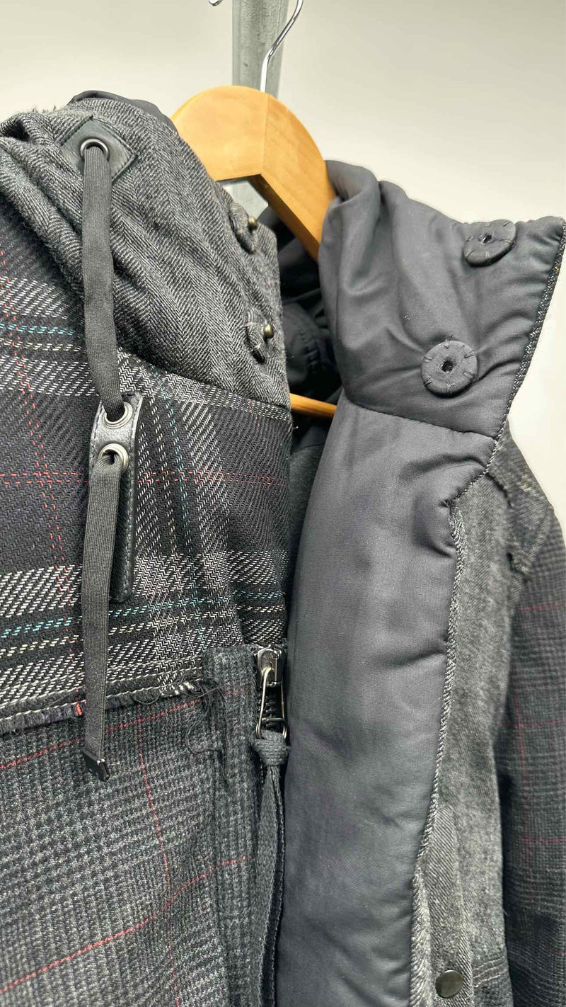 Lanvin Patchwork Hooded Down Coat