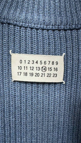 Margiela Zip-up Rib-knit Ariners Vest