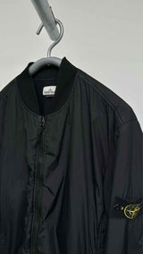 Stone Island Waxed Nylon Bomber Jacket