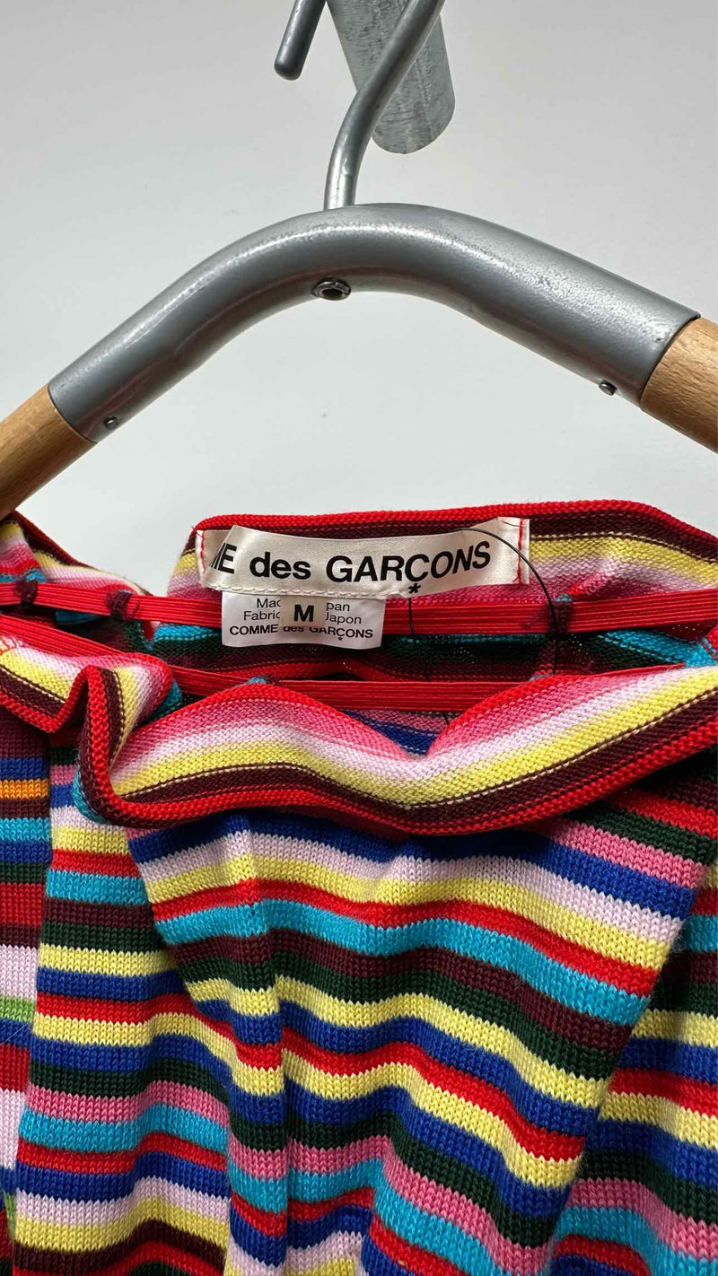 Comme Des Garcons Oversized Gathered Border Sweater