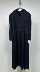 Elena Dawson Pleated-botom Hacking Long Coat
