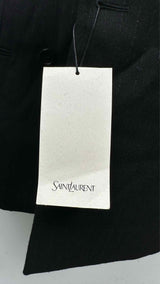 Saint Laurent Glitter Pinstripe Double-Breasted Blazer Jacket