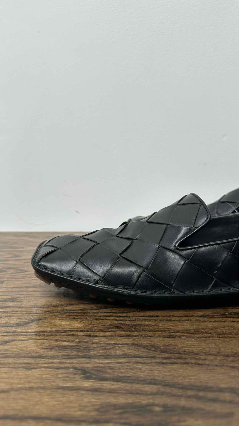 Bottega Veneta Square-toe Intrecciato Leather Slippers