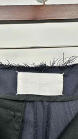 Margiela Center-pleated Raw-cut-waist Pants