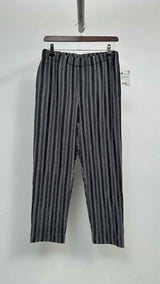 Homme Plisse Stripe Pleated Easy Shorts