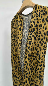Dsquared2 Leopard Print Neck-gathered Top