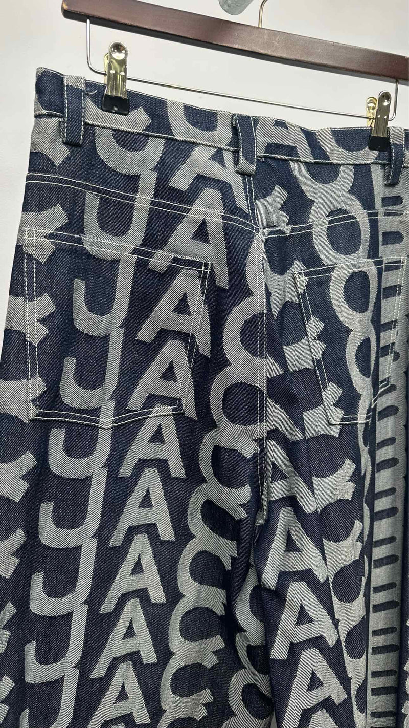 Marc Jacobs Monogram Wide Flare Jeans