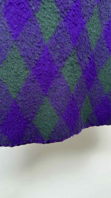 Burberry Diamond-pattern Knit Skirt