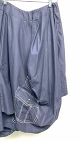 Comme Des Garcons Asymmetrical Contrast-Stitching Skorts