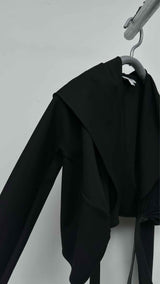 Alaia L/S Hooded Wrap Top