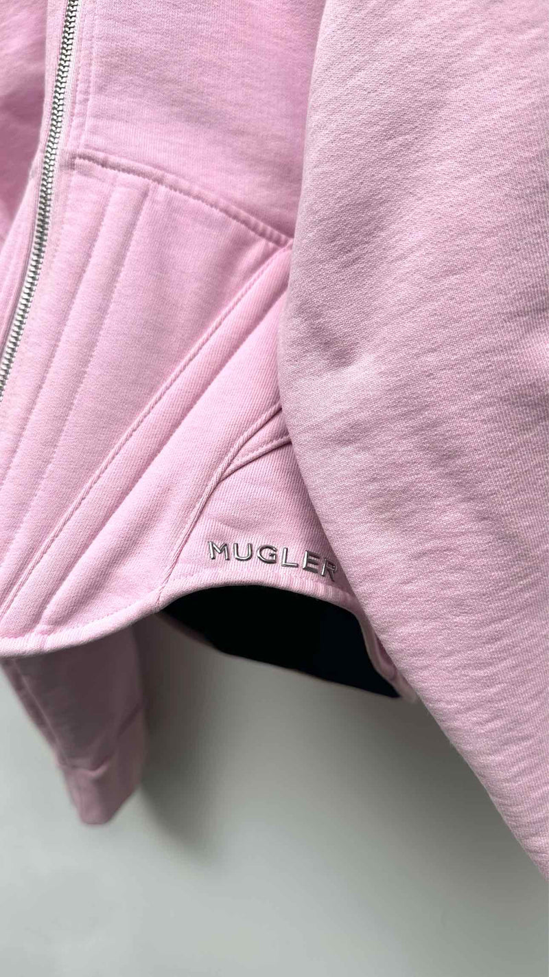 MUGLER Zip-up Corset Hoodie