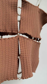 Rui Pearl Strap Cropped Cami