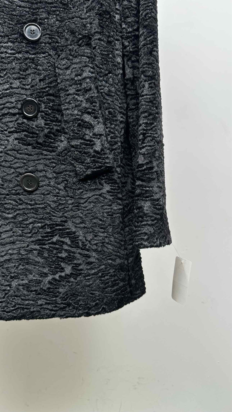 Saint Laurent Faux-fur Double-breast Coat