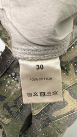 Vale Solja Glitter Pearl Camo Cargo Shorts