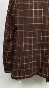 Bode Dunham Plaid Double-breasted Blazer Jacket