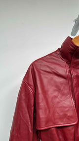 Frame Alexandra Leclerc Short Leather Trench Coat