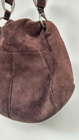 Yves Saint Laurent rive gauche Suede Rose Bag