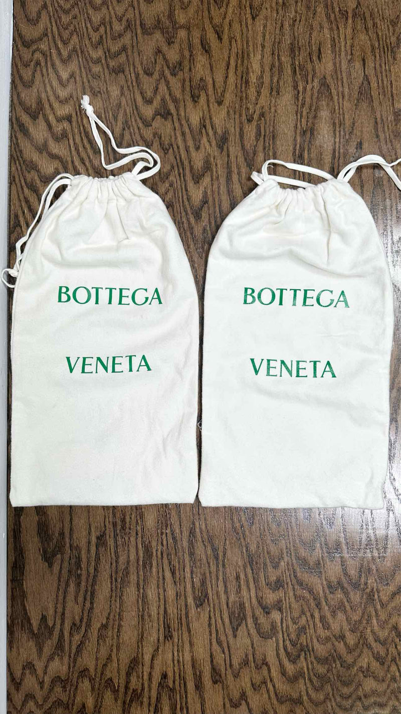 Bottega Veneta Lido Intrecciato Leather Heel Sandals