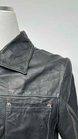Taichimurakami Displacement Leather Jeans Jacket