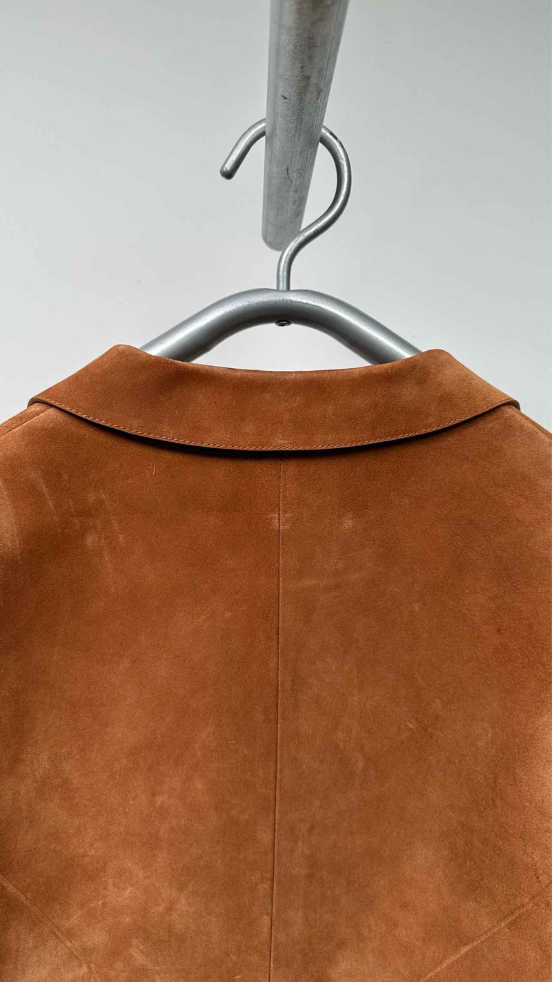 LOEWE Puzzle-Shaped Suede Jacket