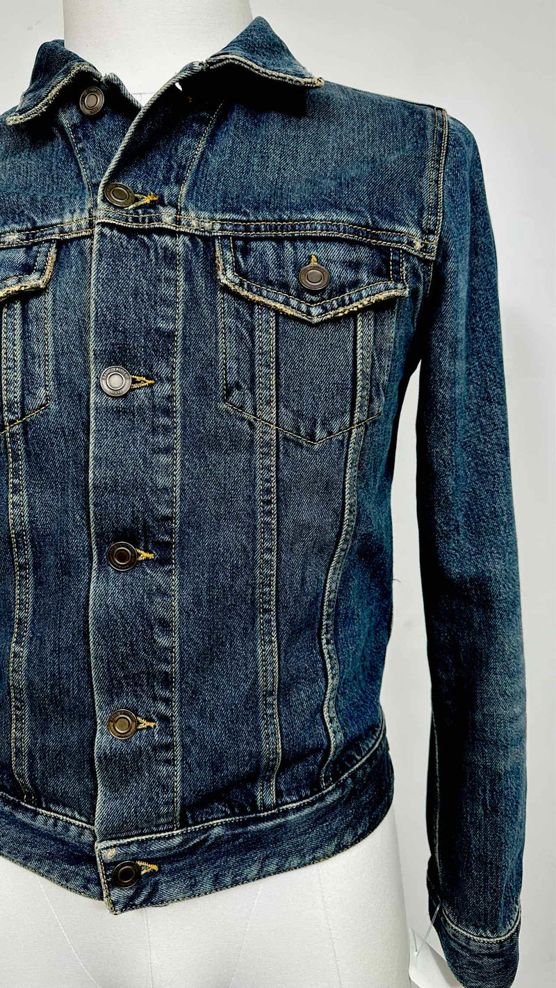 Saint Laurent Distressed Denim Jacket