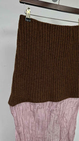 PRADA Knit-docking Midi Skirt