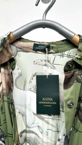 Alena Akhmadullina L/S Printed Satin Maxi Shirt Dress