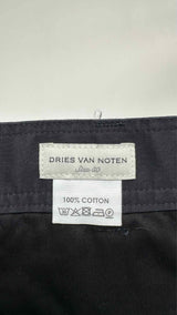 Dries Van Noten Border Waist Wide Shorts