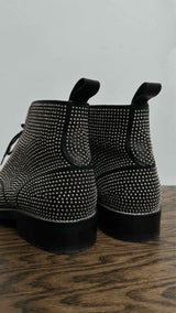 Saint Laurent William Studded Leather Combat Boots