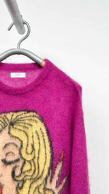 ERL Mohair Kiss Print Sweater