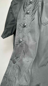 PRADA S/S Back-triangle-patch Nylon Shirt
