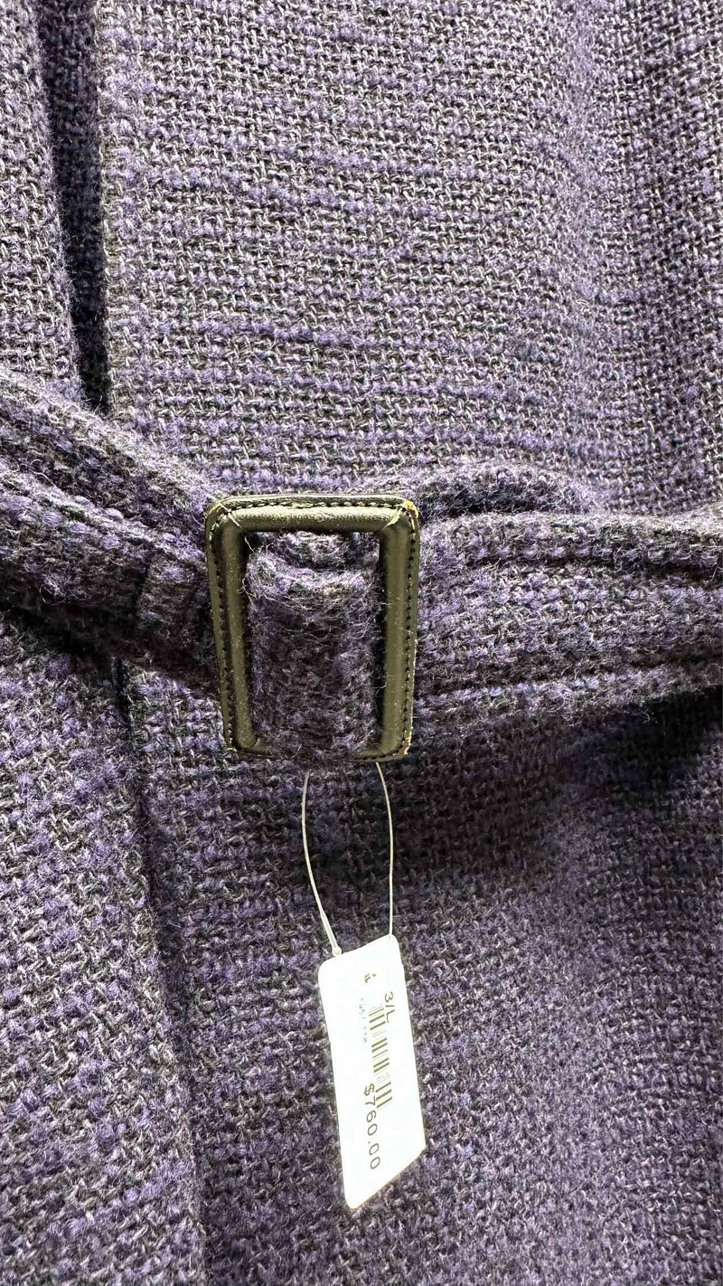 Yohji Yamamoto Pour Homme Double-breast Tweed Wrap Coat