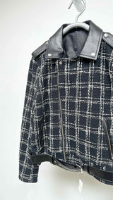 Ernest W. Baker Check Perfecto Biker Jacket