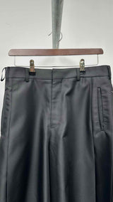 Comme Des Garcons Back-pleated Long Wide Shorts