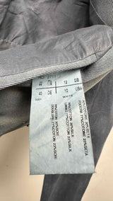 Rick Owens Over-dye Hook-closer Cropped Blazer Jacket