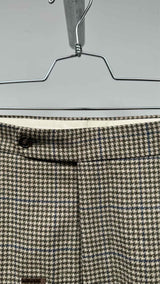 Bode Appliqued Houndstooth Wool Pants