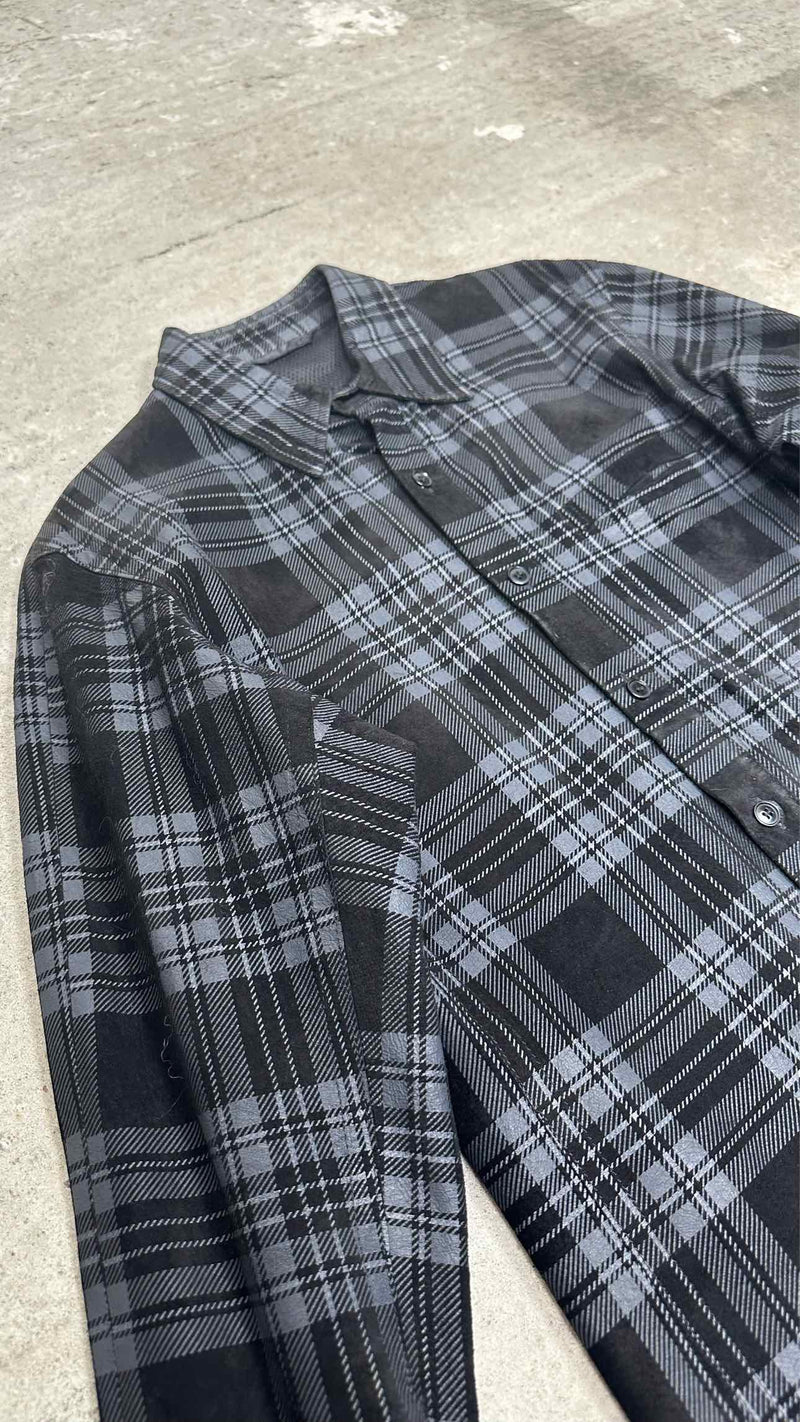 A.A.R Yohji Design Studio Leather Check Shirt