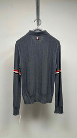 Thom Browne L/S Stitching Stripe Polo Shirt