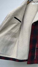 Saint Laurent Plaid Shearling-lined Jacket