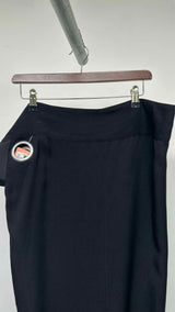 Yohji Yamamoto Tie Eyelet Asymmentry Midi Skirt