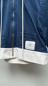 Thom Browne Zip-up Two-tone Cropped Hoodie